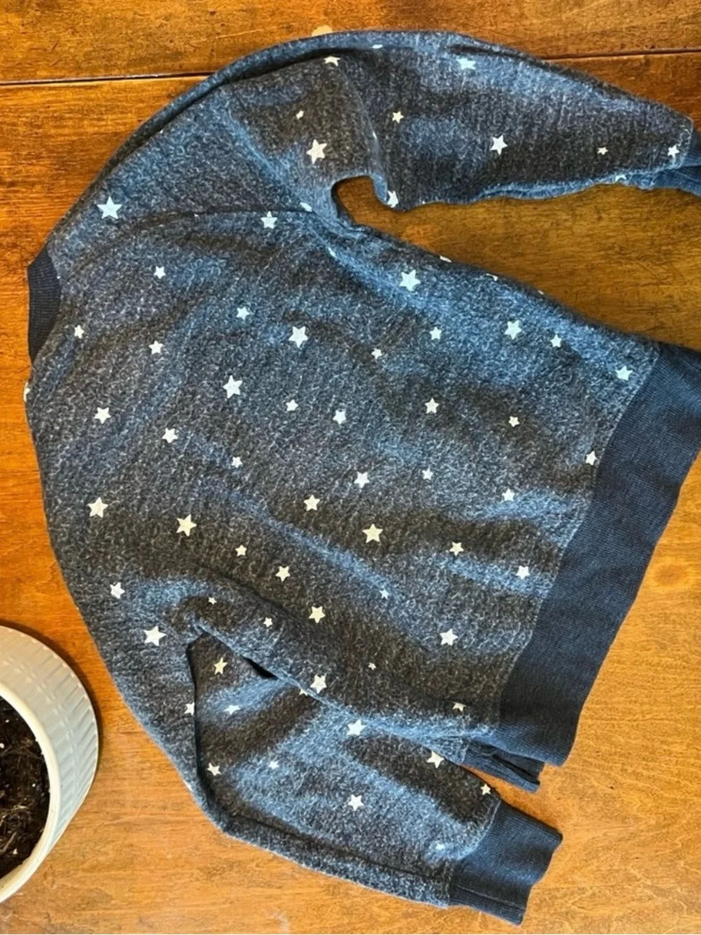 Rice Owls Girls Sweatshirt Star Print Blue Pullover 5T